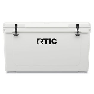 110 Quart Ultra-Tough Rotomolded Hard-Sided Ice Chest Cooler, Fits 130 Cans, White