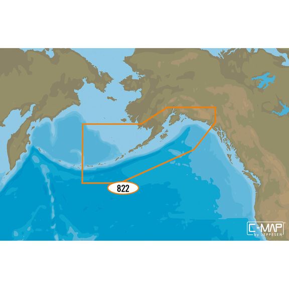 NA-M822 Yakutat to Bristol Bay Bathymetric Chart microSD/SD Card image number 0