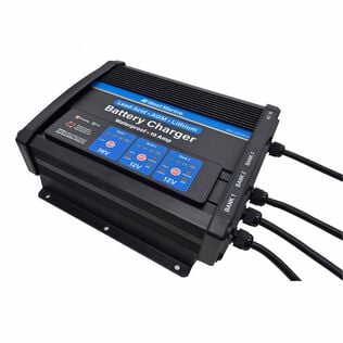 Mounted Marine Battery Charger, 2x12V + 36V, 3 Bank