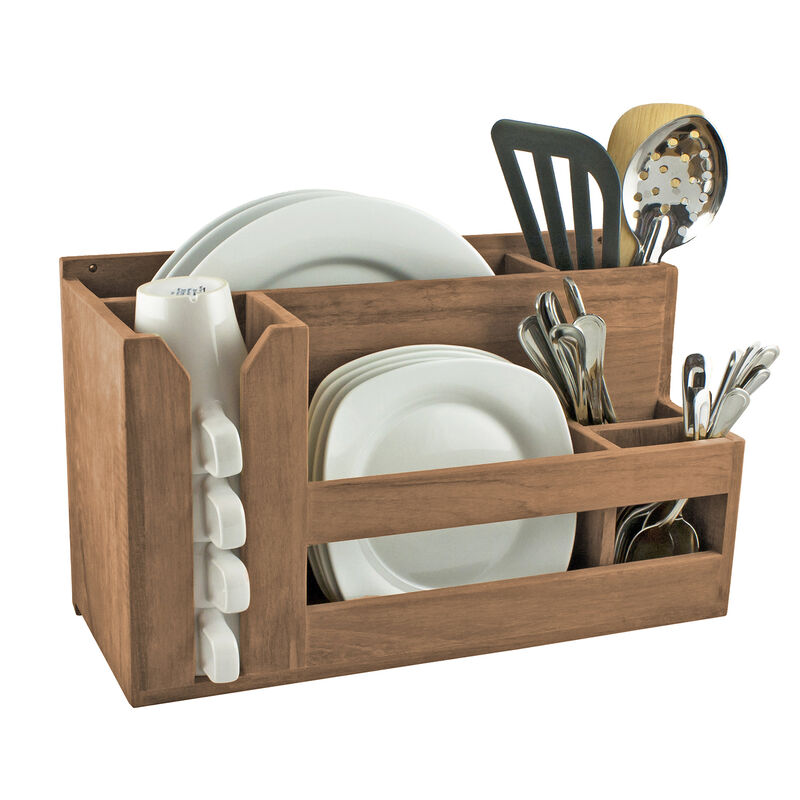SEATEAK Dish, Cup and Utensil Holder West Marine