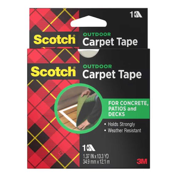 Scotch Outdoor Carpet Tape, CT3010, 1.375" x 13.333 yd (34.9 mm x 12.1 m) image number 0