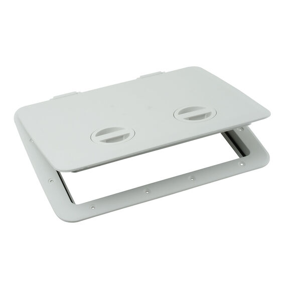 13" x 17" Cam-Latch Hatch, 9-1/2" x 13-5/8" Hatch Opening, White image number 0