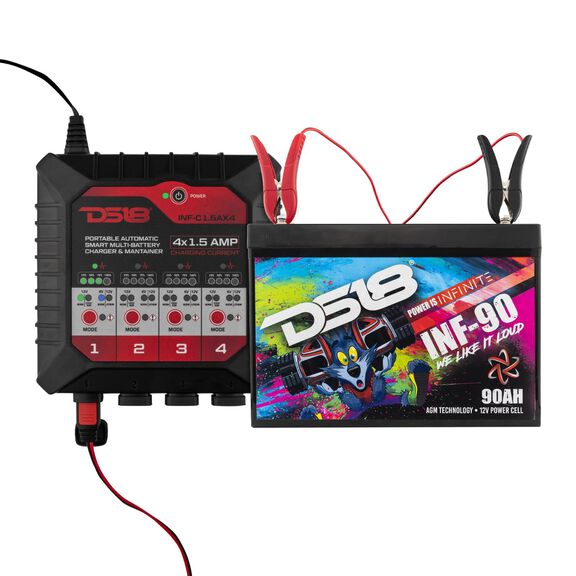 4&nbsp;x 1.5 AMP Automatic Smart Lithium and AGM Battery Charger and Maintainer image number 4