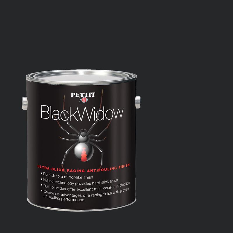 Black Widow Bottom Paint, Black, Gallon image number 0