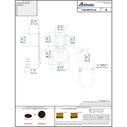 Recessed Shower Chrome Cup & Lid, Hammer-Head Black Sprayer, 6' Black Rubber Hose image number 3