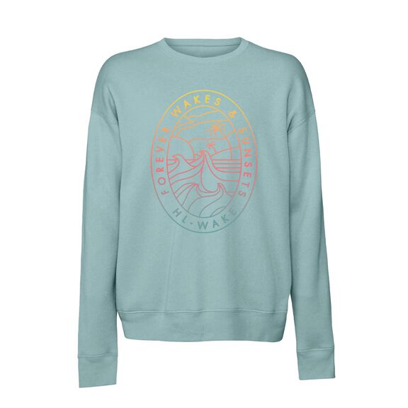 Women's Crew Shirt, Forever Wakes and Sunsets image number 0