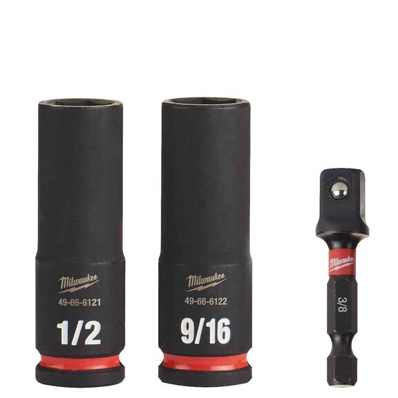 SHOCKWAVE&trade; Impact Duty&trade; 3/8" Drive SAE Deep 6 Point Socket Set, 3 Piece image number 0