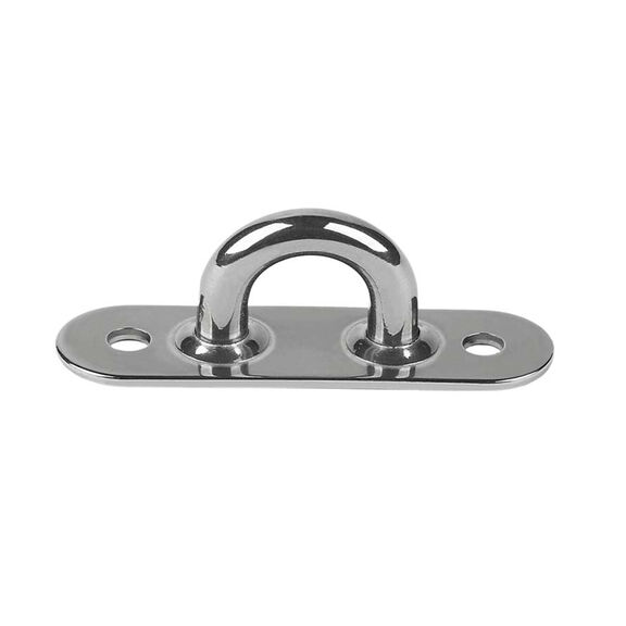 2 1/4" x 5/8" Dia. Oblong-Base Pad Eye with 1/4" Bail image number 0