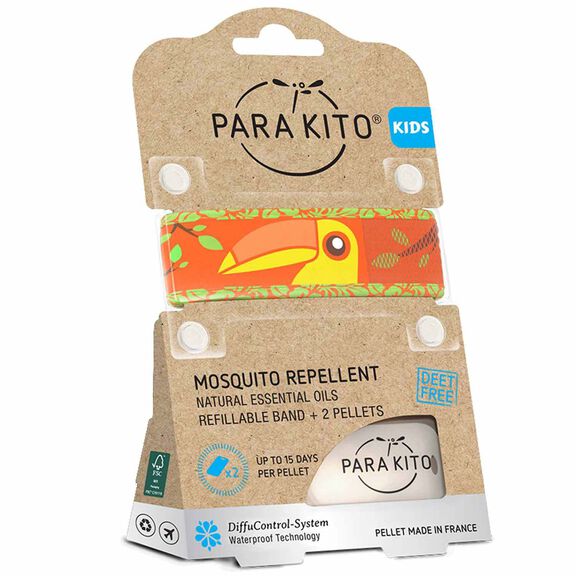 Mosquito Repellent Kids Wristband, Toucan image number 0
