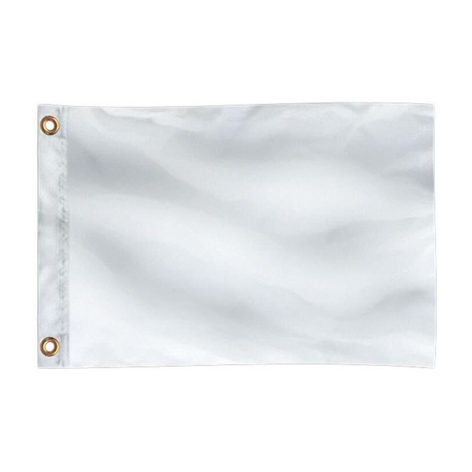 12" x 18" Solid Color White Flag, Dinner