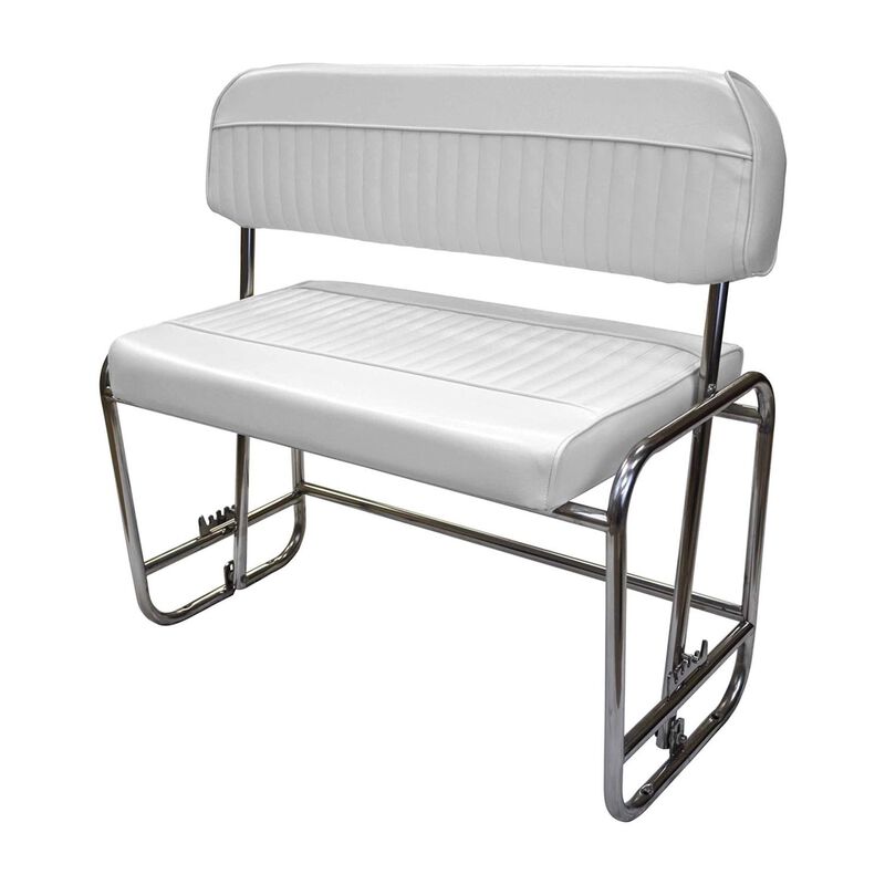 Deluxe Pontoon Series Stainless Steel Swingback Seat Frame image number 0