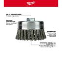 3" Stainless Steel Knot Wire Cup Brush image number 1