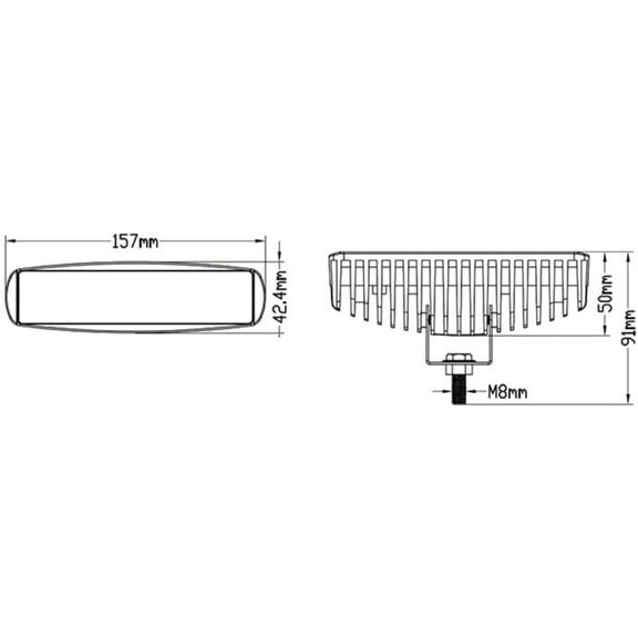 SEAFLO LED Deck Light White 10-30V DC image number 3