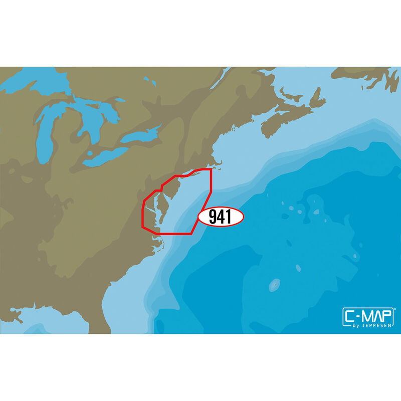 NA-M941 Block Island to Norfolk C-MAP MAX Chart C-Card image number 0