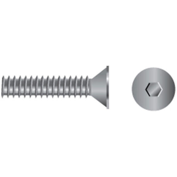 1/4" X 3/4" Stainless Steel Flat Head Socket Screws, 100-Pack image number 0