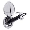 Recessed Shower Chrome Cup & Lid, Hammer-Head Black Sprayer, 6' Black Rubber Hose image number 1