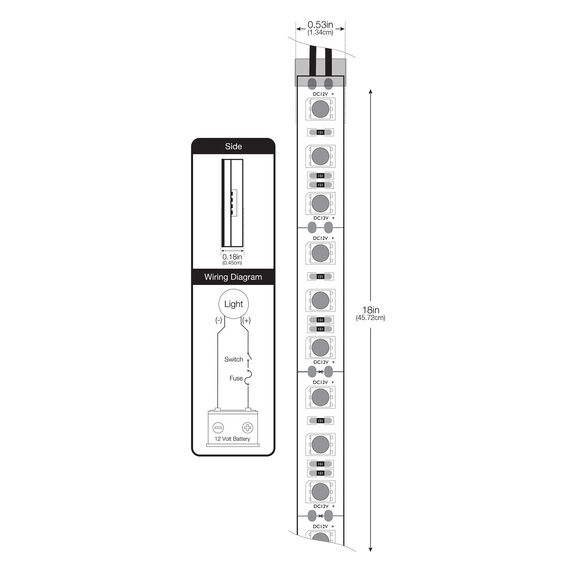 18" LED Flex Light Strip, White, 2-Pack image number 4