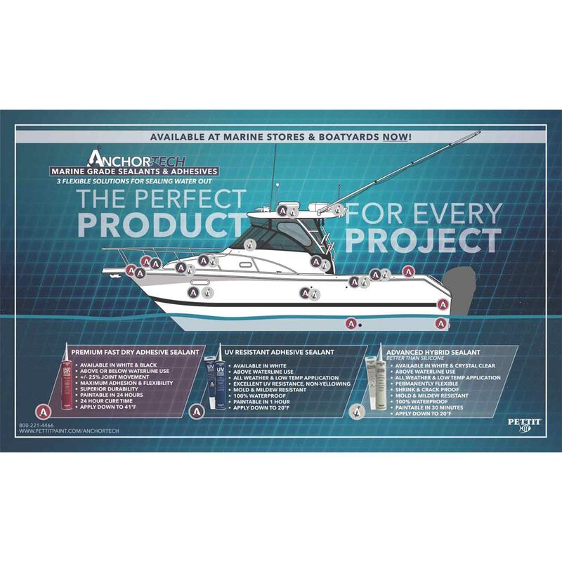 AnchorTech™ Advanced Hybrid Waterproof Sealant, 9 fl. oz., White image number 1