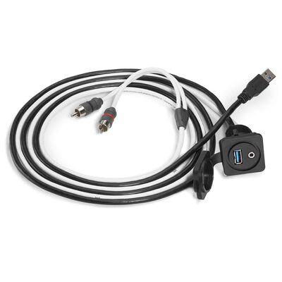 6' Combo 3.5 MM Audio Jack and 9 Wire USB Port Cable