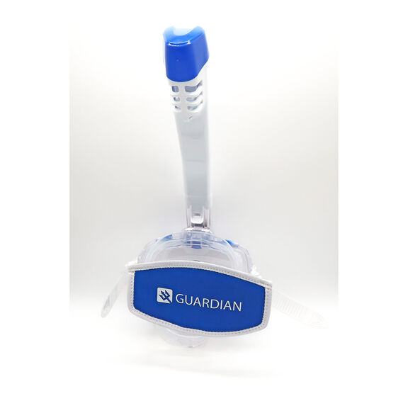 Omni Mask Snorkel Combo, White/Blue, Adult Small-Medium image number 2