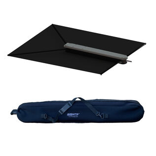 ShadeFin Canvas Boat Shade with Storage Bag, Black