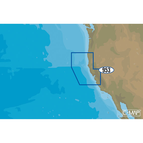 NA-D953 Point Sur to Cape Blanco C-MAP 4D Chart microSD/SD Card image number 0