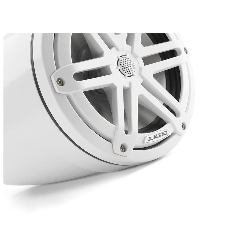 M3-770ETXv3-Gw-S-Gw 7.7" Enclosed Marine Coaxial Speaker System, Gloss White, White Sport Grilles image number null