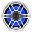 M6-880X-S-GwGw-i 8.8" Marine Coaxial Speakers, White Sport Grilles with RGB LED Lighting image number 0