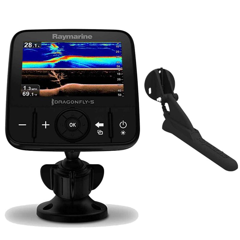 RAYMARINE Dragonfly 5 dvs Fishfinder with DownVision™ Transducer West