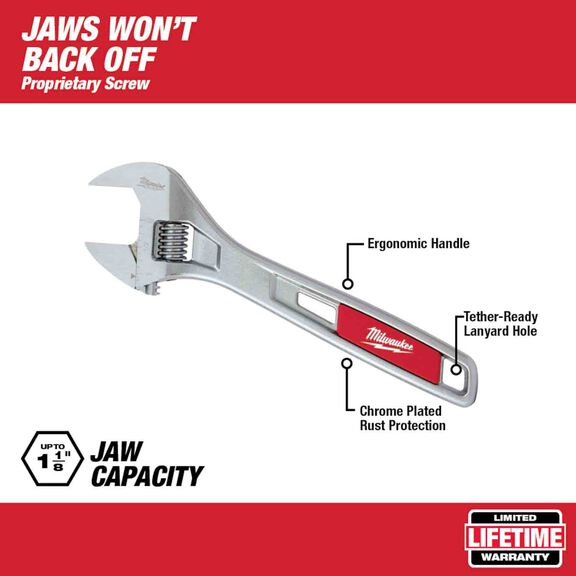 8" Adjustable Wrench image number 1