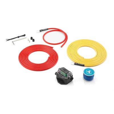 XMD-PCS30A-1-L12: Premium 9 AWG 12V Power Marine Connection Kit, Single Amplifier, Within 12 ft of Battery