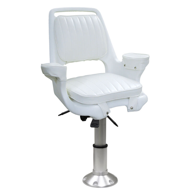WISE SEATING Captain's Chair with Mainstay, 2 7/8" Pedestal West Marine