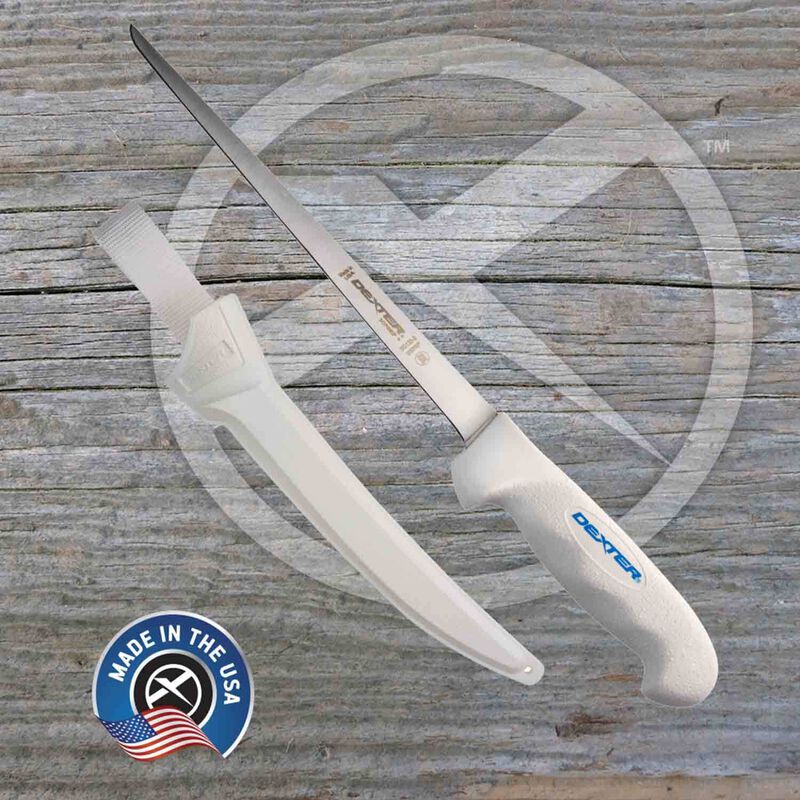 DEXTERRUSSELL 9" Sofgrip Flexible Fillet Knife with Sheath West Marine