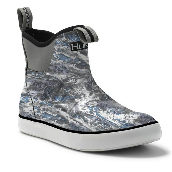 Huk Men\'s Gray Camo Rain Boots HUK Mens Rogue Wave Shoes High Performance Fishing Deck  main image 2