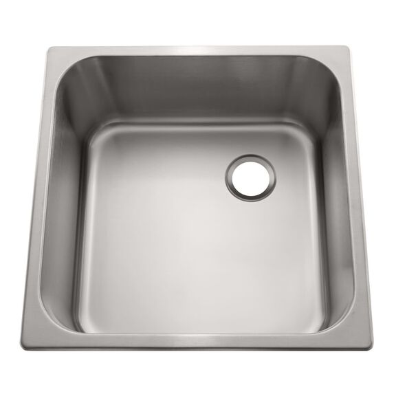 Rectangle Sink Brushed Finish, 304 Stainless Steel, 2" Drain, SoundKOTE image number 1