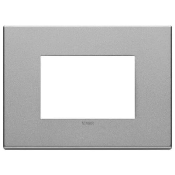 Vimar Eikon Total Look 22653.02 3-Module Cover Plate, Antique White image number 0
