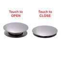 1-3/4" Drain, Touch Trap Sink Drain with Cover no Overflow, 3/4" & 1" Hose Barb Brushed Nickel image number 2