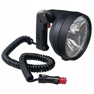 Twin Beam Hand Held Search Light Black Housing 12V