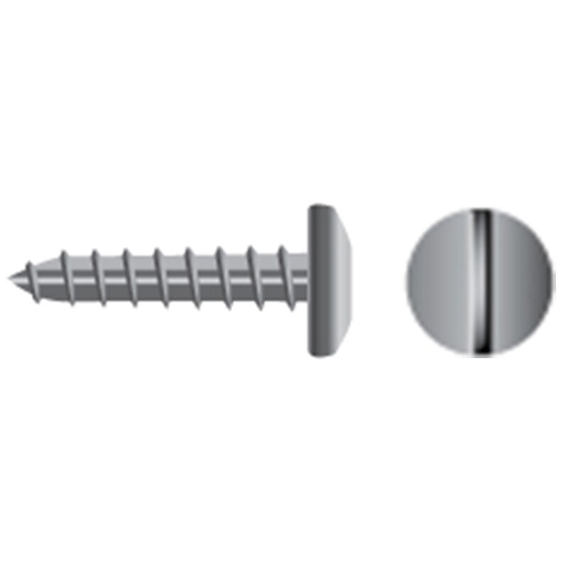 Stainless Steel Slotted Pan-Head Tapping Screws image number 0