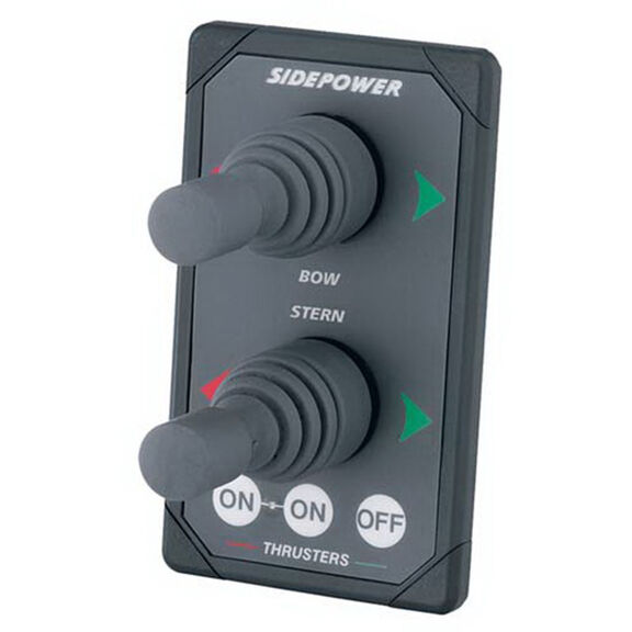 Side-Power Gray Round Cut Dual Joystick Control image number 0