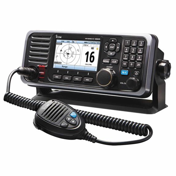 M605 Fixed Mount VHF Radio with Color Display and Rear Mic Connector image number 1
