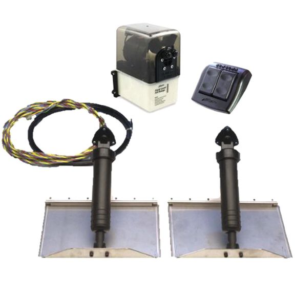 Traditional Hydraulic Trim Tab Kit, 30" x 12", Fits boats: 28' - 34' image number 0