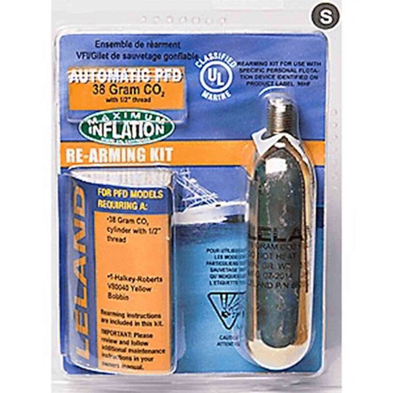 Inflatable Life Jacket Rearming Kit, Automatic, 38 g., 1/2" Threaded image number 0