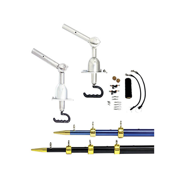 Premium Telescoping Outrigger System, 15', Silver/Black image number 0