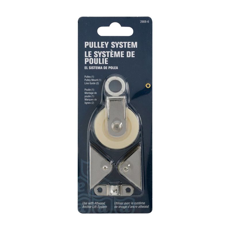 ATTWOOD Pulley Anchor Lift System, Powder Coated, Heavy Gauge Steel