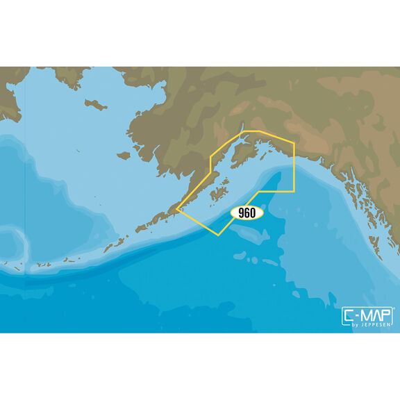 NA-D960 Prince William Sound to Cook Inlet and Kodiak Island C-MAP Chart microSD/SD Card image number 0