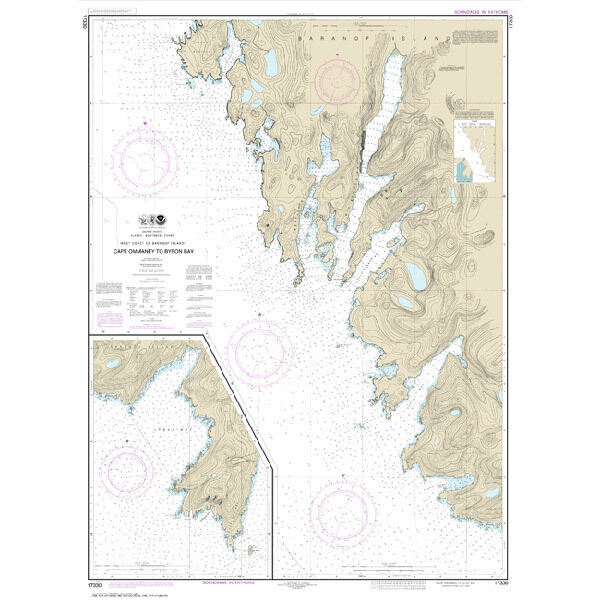#17330 West Coast of Baranof Island Cape Ommaney to Byron