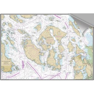 San Juan Islands Decorative Nautical Chart