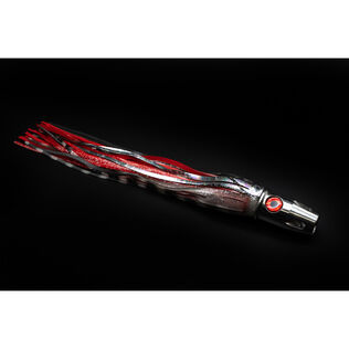 Small Stainless Jet Head Black/Red Rigged