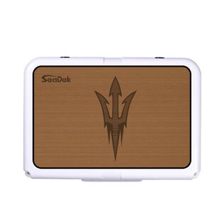 SeaDek Cooler Pad - Collegiate Collection - Fits RTIC 20 - Mocha / Black, Arizona State University
